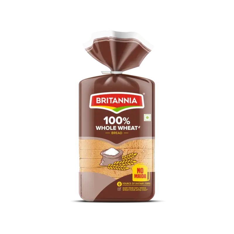 Britannia 100% Whole Wheat Bread (No Maida)