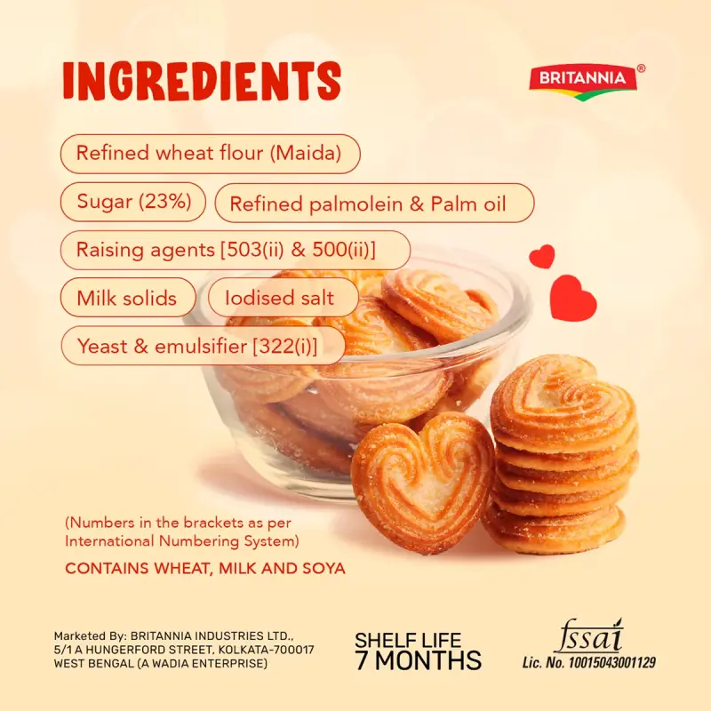 Britannia Little Hearts Classic Crunch Biscuits