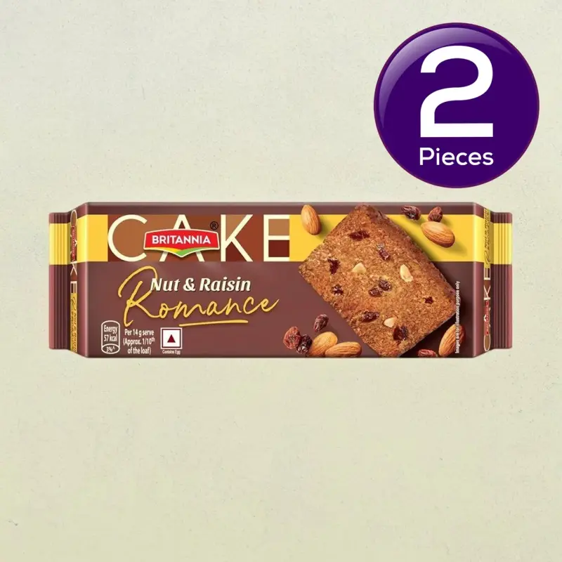 Britannia Romance Cake - Nuts & Raisin 140 g Combo
