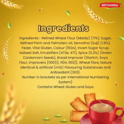 Britannia Toastea Premium Bake Rusk With Real Elaichi