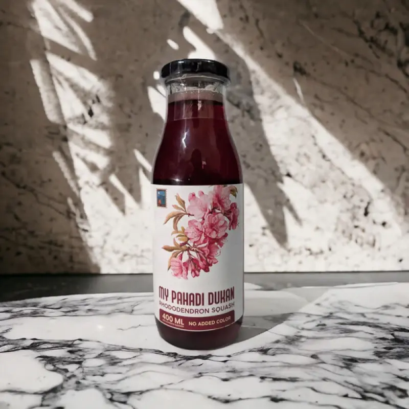 Combo Sea Buckthorn Pulp Juice (300ml) + Buransh (Rhododendron Squash) (300ml) | My Pahadi Dukan