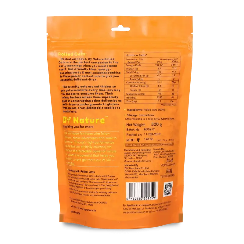 By Nature Rolled Oats