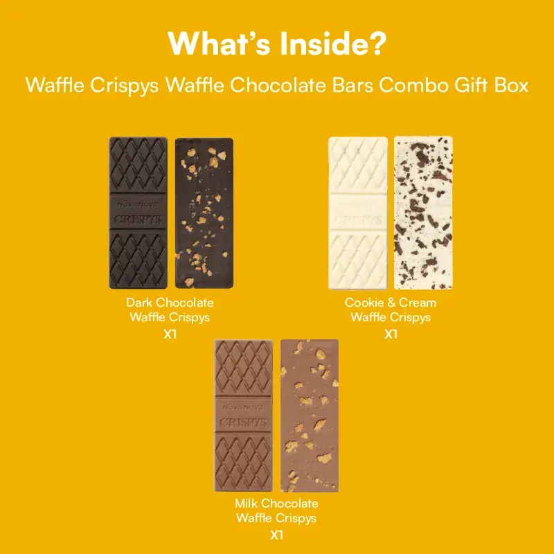 Nova Nova Waffle Crispys Chocolate Gift Box- Pack Of 3
