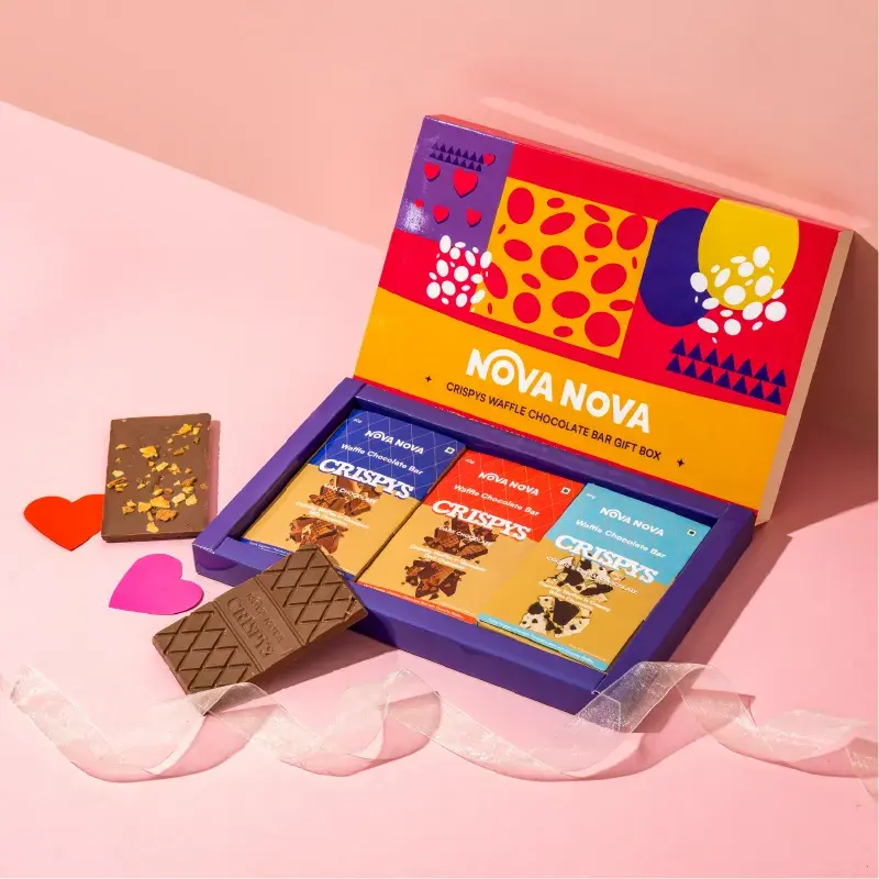 Nova Nova Waffle Crispys Chocolate Gift Box- Pack Of 3