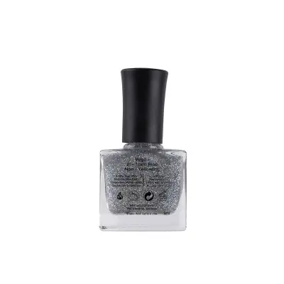 Color Fx Hyper Gloss Top Coat Holographic Glitter Finish 21 Toxin Yellowing Silver Nail Polish 172