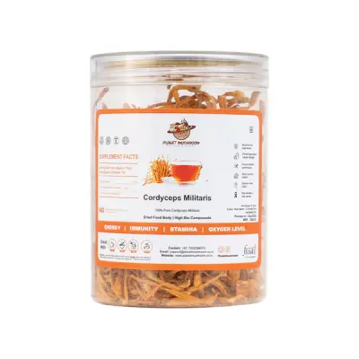Cordyceps Militaris Dried Mushrooms 50gms | Planet Mushroom