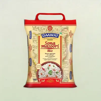 Daawat Premium Sona Masuri Rice | Medium Grain