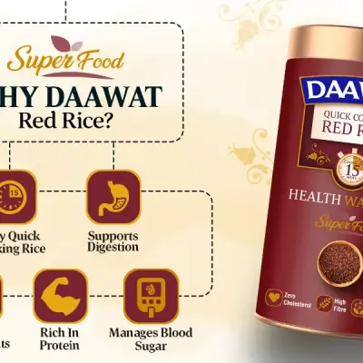 Daawat Quick Cooking Red Rice