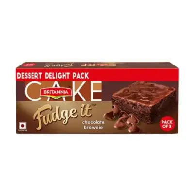 Britannia Fudge It Chocolate Brownie (With Egg)
