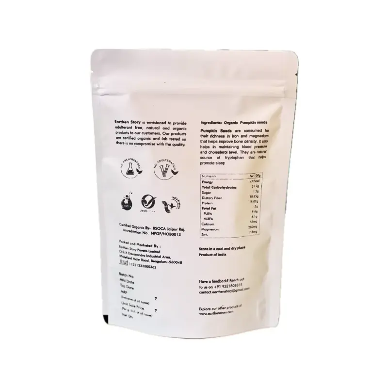 Earthen Story Organic Raw Pumpkin Seeds
