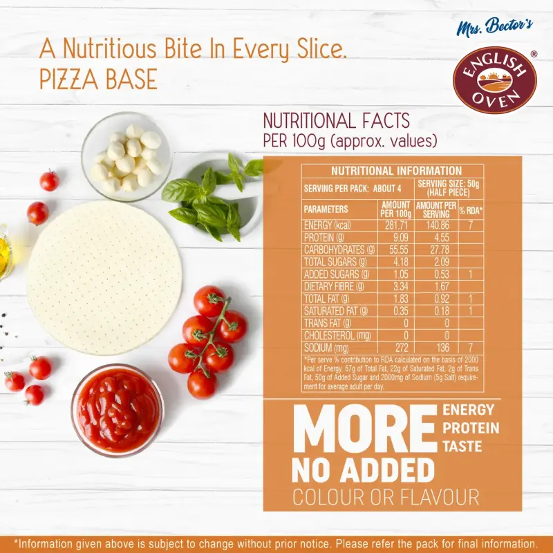 English Oven Pizza Base 8"