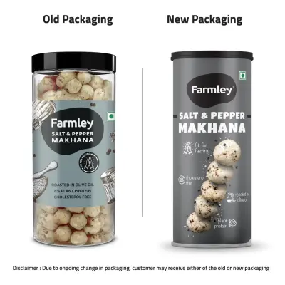 Farmley Black Pepper Roasted Makhana- Fit For Fasting