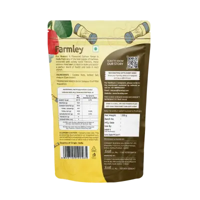 Farmley Classic Salted and Roasted Cashews | Kaju Snacks