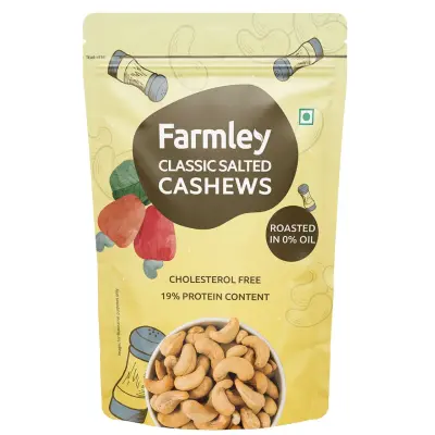 Farmley Classic Salted Roasted Cashews-Kaju | Rich In Protein Crunchy And Delicious
