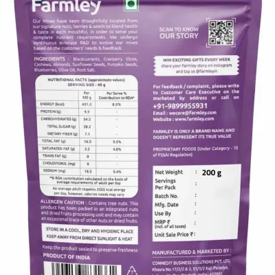 Farmley Trail Mix Dry Fruits, Nuts & Seeds Mix Superfood