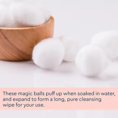 GUBB White Cotton Balls For Face Cleansing & Makeup Removal