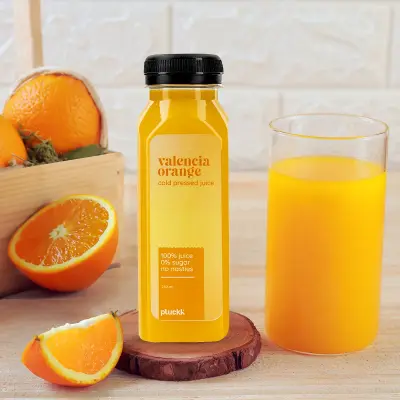 Pluckk 100% Fresh Valencia Orange Juice