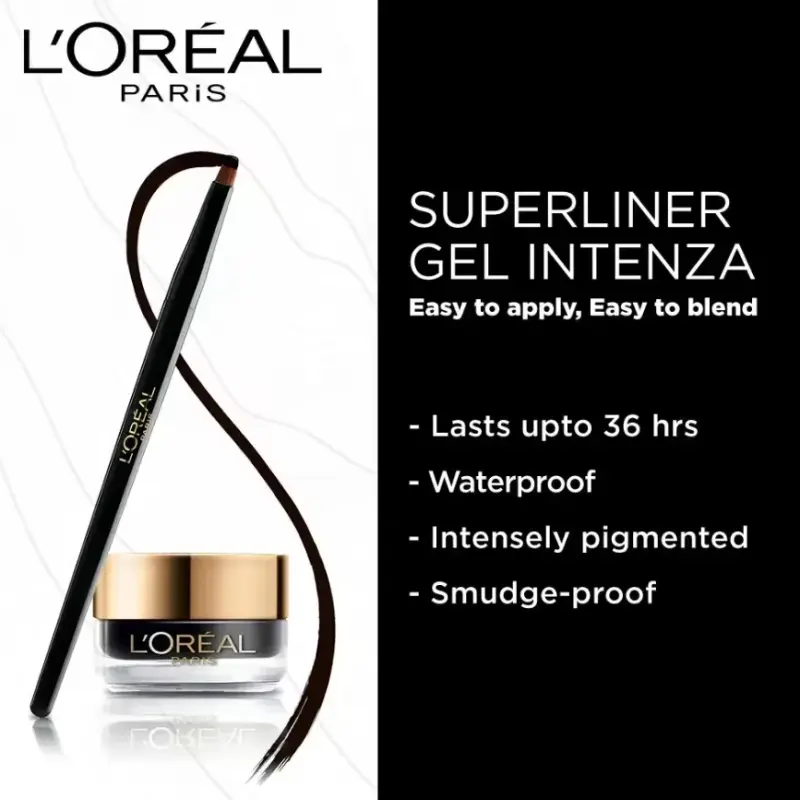 L'Oreal Paris Super Liner Gel Intenza Eyeliner, Profound Black