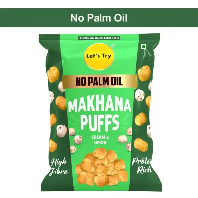 Let's Try Sour Cream And Onion Makhana Puffs