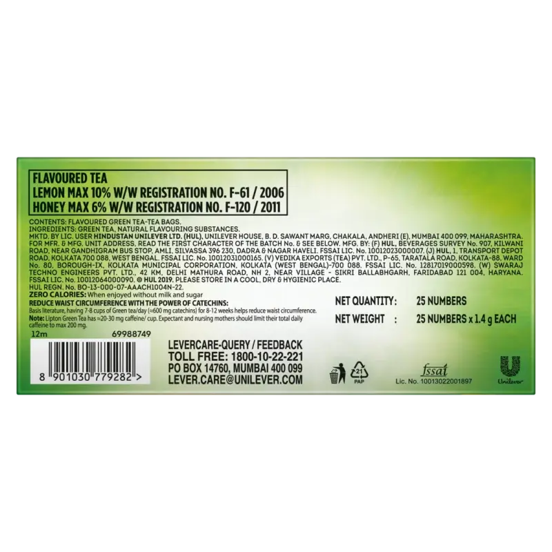 Lipton Green Tea | Honey Lemon