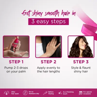 Livon Hair Serum, For Dry & Frizzy Hair | Provides shine, smoothness & damage protection