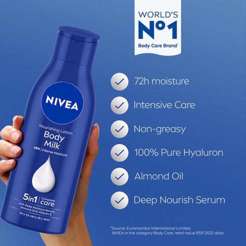 Nivea Body Milk Nourishing Lotion, 200 ml