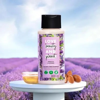 Love Beauty & Planet Argan Oil And Lavender Smooth And Serene Sulfate Free Shampoo