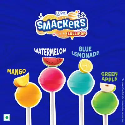 Luvit Smackers Fruit Assorted Lollipops