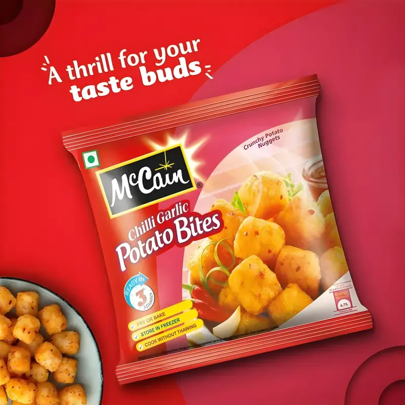 McCain Chilli Garlic Potato Bites Nuggets