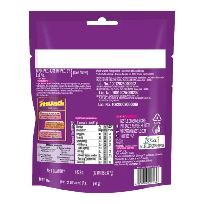 NestlÃ© Munch Chocolate Coated Wafer Bar