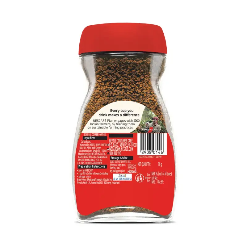 NESCAFE Classic Instant Coffee Powder - 100% Pure Coffee 90 g Combo