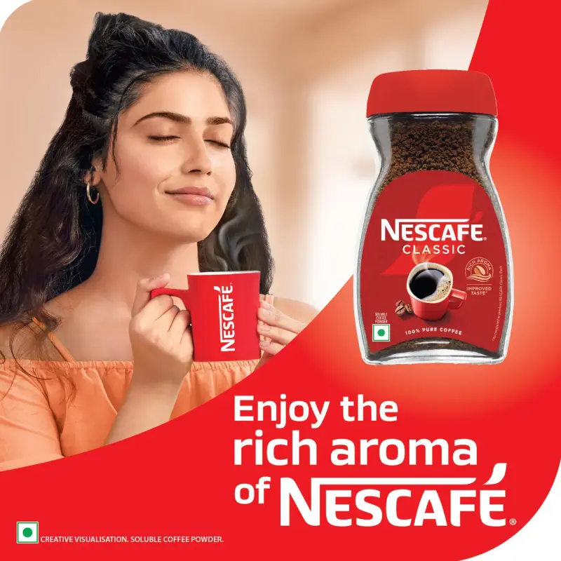 NESCAFE Classic Instant Coffee Powder - 100% Pure Coffee 90 g Combo