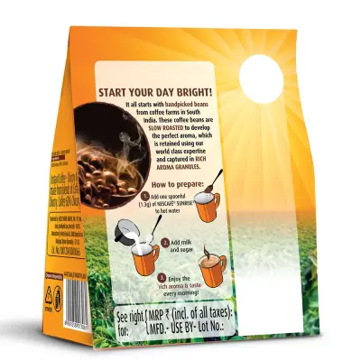 Nescafe Sunrise Instant Coffee Powder- New Strong Taste, Coffee-Chicory Mix, Stabilo