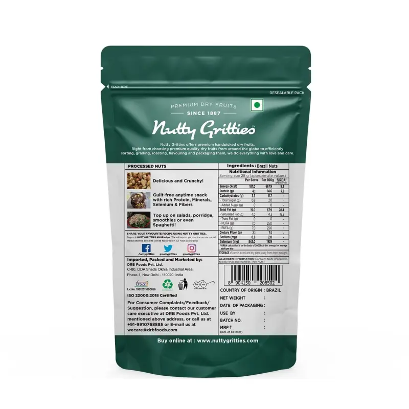 Nutty Gritties Brazil Nuts