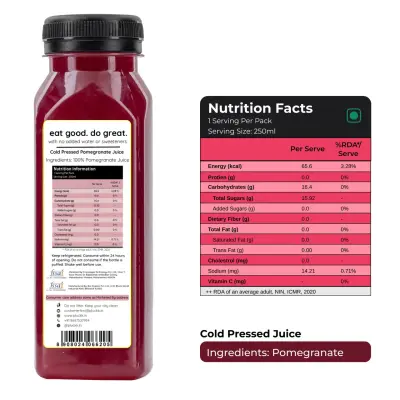 Pluckk 100% Fresh Pomegranate Juice