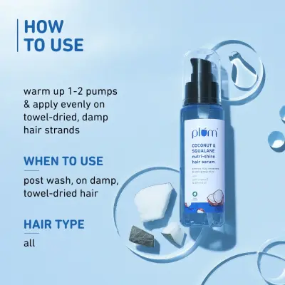 Plum Coconut & Squalene Nutri-Shine Hair Serum