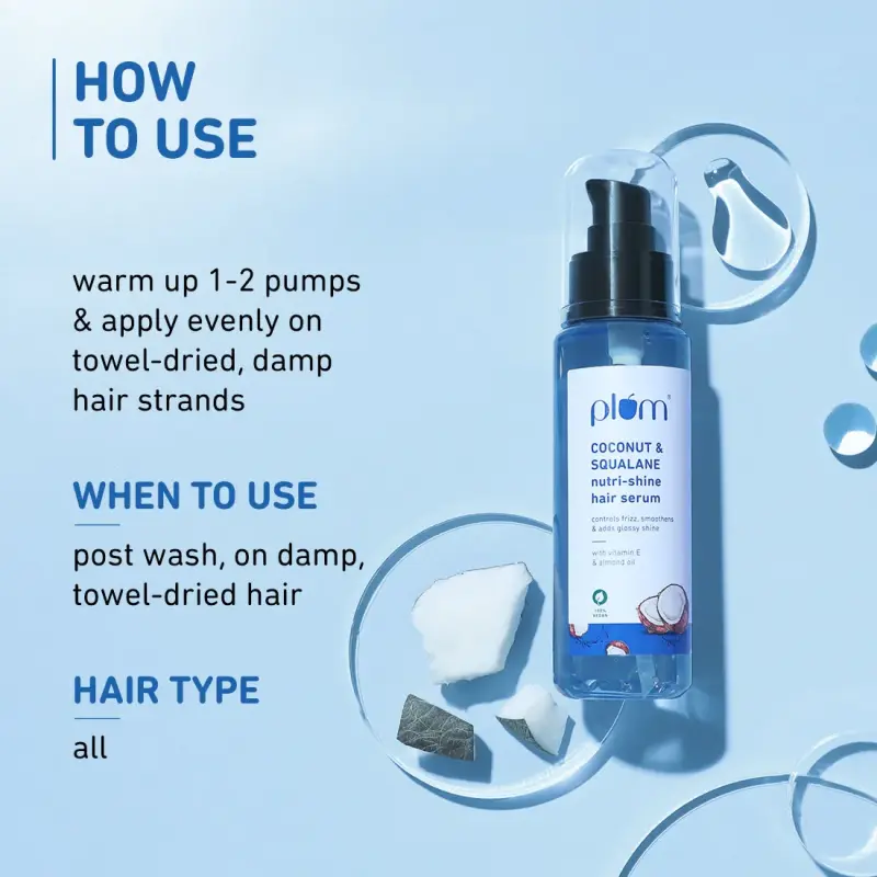 Plum Coconut & Squalene Nutri-Shine Hair Serum