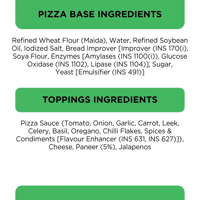 Prasuma Pizza Minis - Paneer Tikka