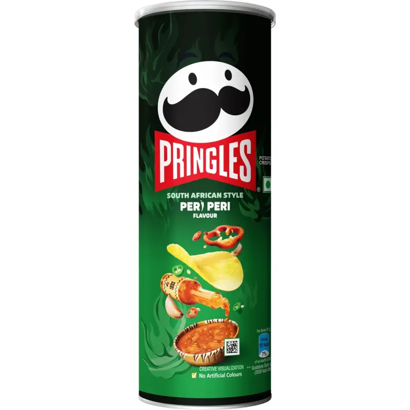 Pringles Potato Chips Peri Peri Flavour