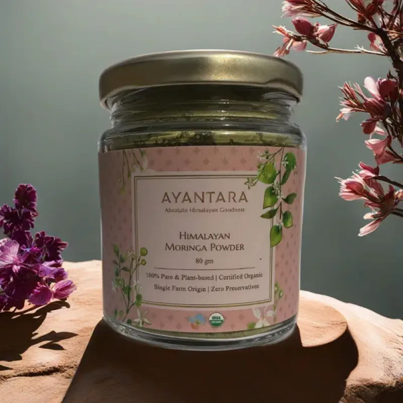 Himalayan Moringa Leaf Powder - 80gms | Ayantara