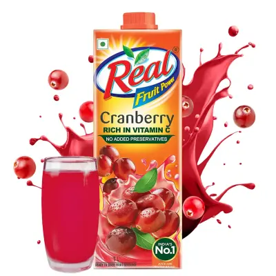 Real Fruit Power Cranberry Juice Tetrapack