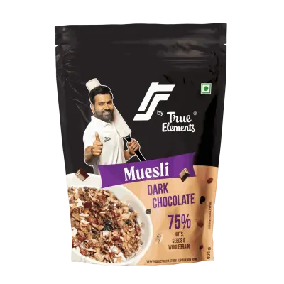 Rs By True Elements Muesli Dark Chocolate, Fibre Rich