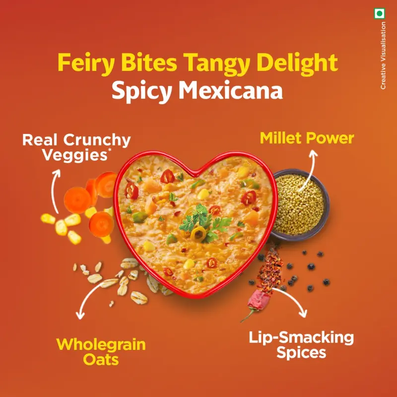 Saffola Masala Oats Spicy Mexican, Healthy & Tasty, Anytime Snack