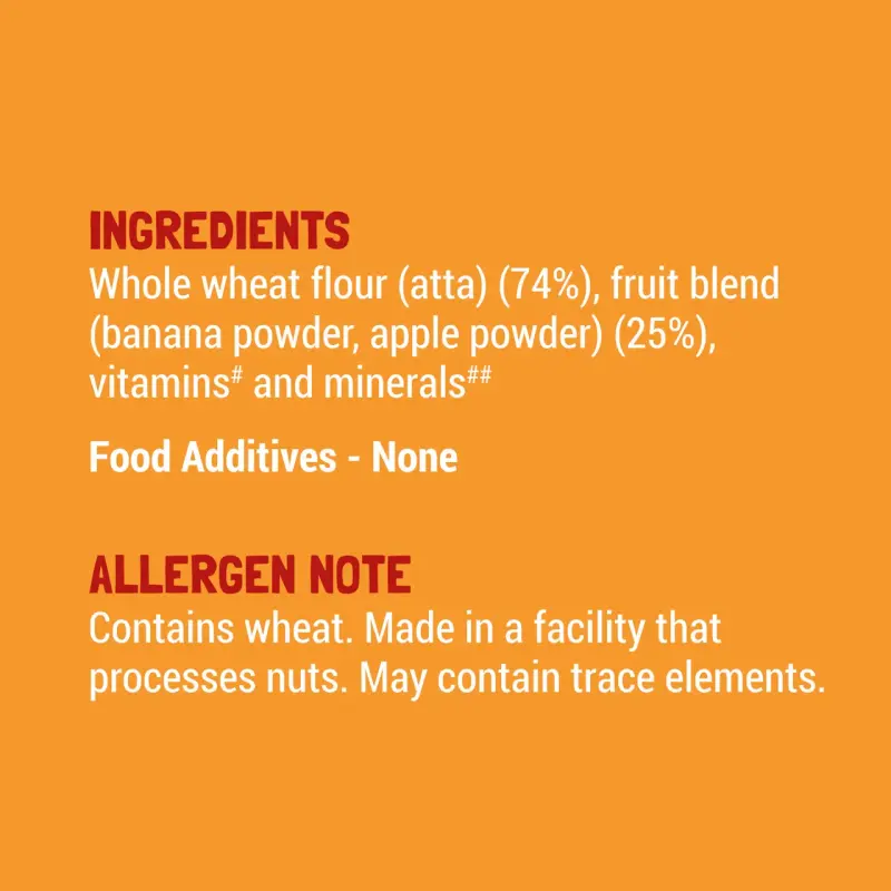 Slurrp Farm Wheat Apple and Banana Instant Healthy Cereal 100% Natural | No Added Sugar | No Milk
