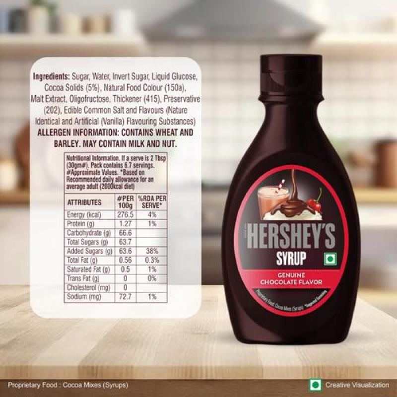 Hershey's Chocolate Flavoured Syrup, 200 g