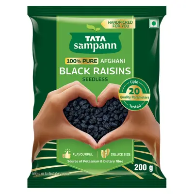 Tata Sampann 100% Pure | Seedless Black Raisins