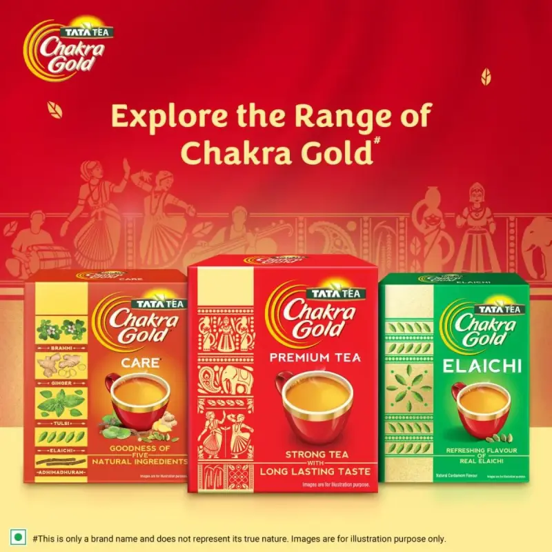 Tata Tea Chakra Gold Dust Tea, Strong Tea With Long Lasting Taste, Black Tea