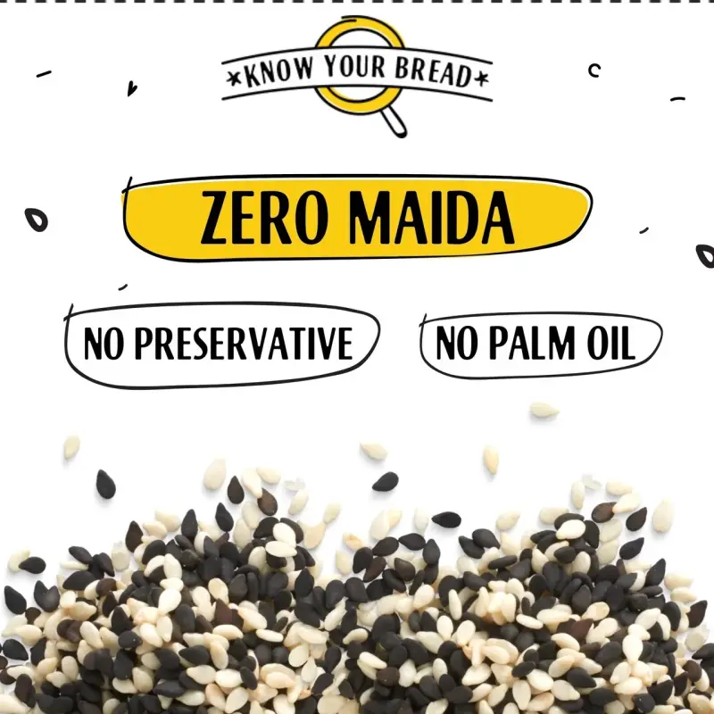 The Baker's Dozen Zero Maida Burger Buns No Palm Oil No Preservative 100% Wholehwheat