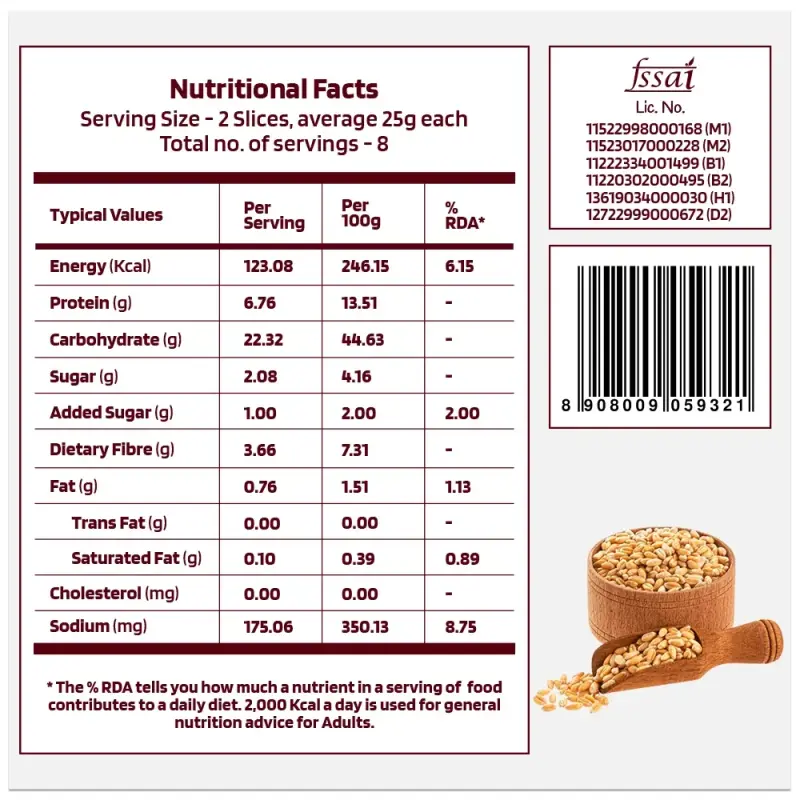 The Health Factory Zero Maida Multigrain Bread