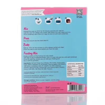 The Select Aisle Eggless Chocolate Cake Mix | Including Frosting and Sprinkles